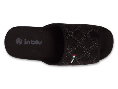 Луксозни домашни чехли с отворени пръсти Inblu 155M003, Черни