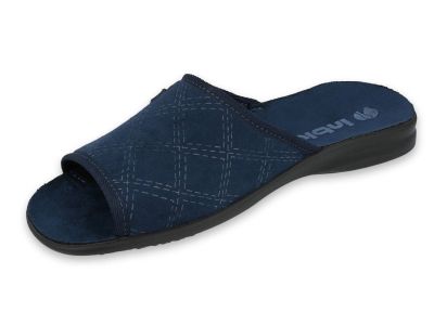 Луксозни домашни чехли с отворени пръсти Inblu 155M002, Сини