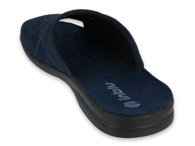 Луксозни домашни чехли с отворени пръсти Inblu 155M002, Сини