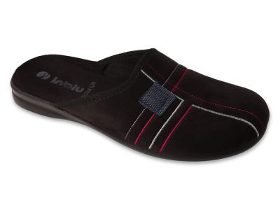 Луксозни домашни чехли пръсти Inblu 155M026, Черни