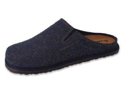 Луксозни домашни чехли с кожена стелка Inblu 155M024, Сини