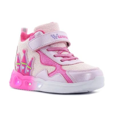 WINK RHEA BRY LED Детски светещи сникърси с мемори стелка, Розови