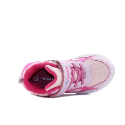 WINK RHEA BRY LED Детски светещи сникърси с мемори стелка, Розови