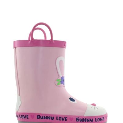 WINK AQQO BUNNY LOVE Подплатени гумени ботуши, Розови