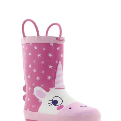 WINK AQQO UNICORN  Подплатени гумени ботуши, Розови
